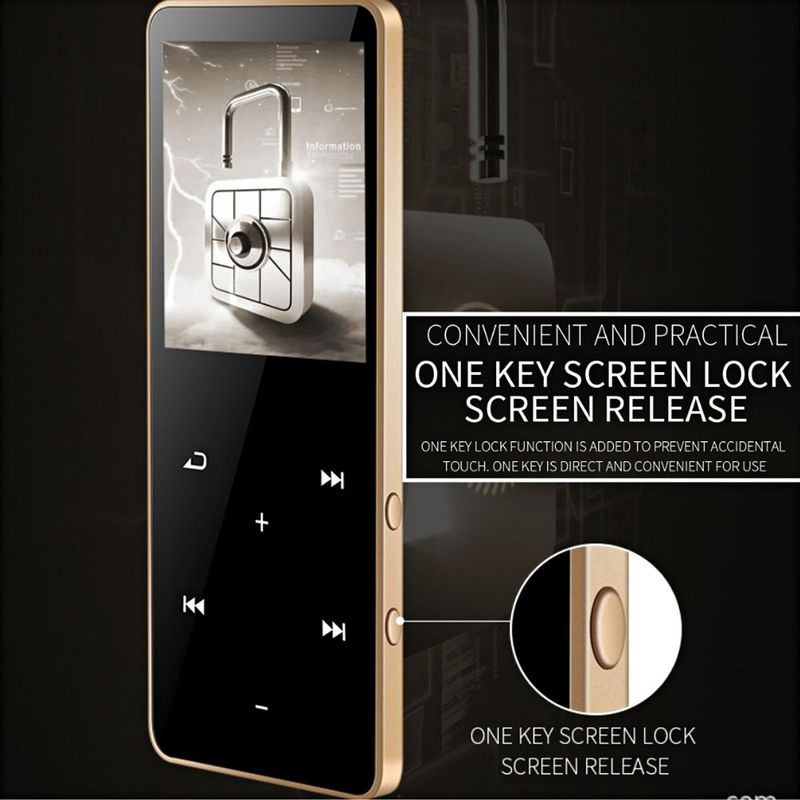 GENERICO - Reproductor de Música MP3 MP4 Táctil con Conexión Bluetooth 8GB