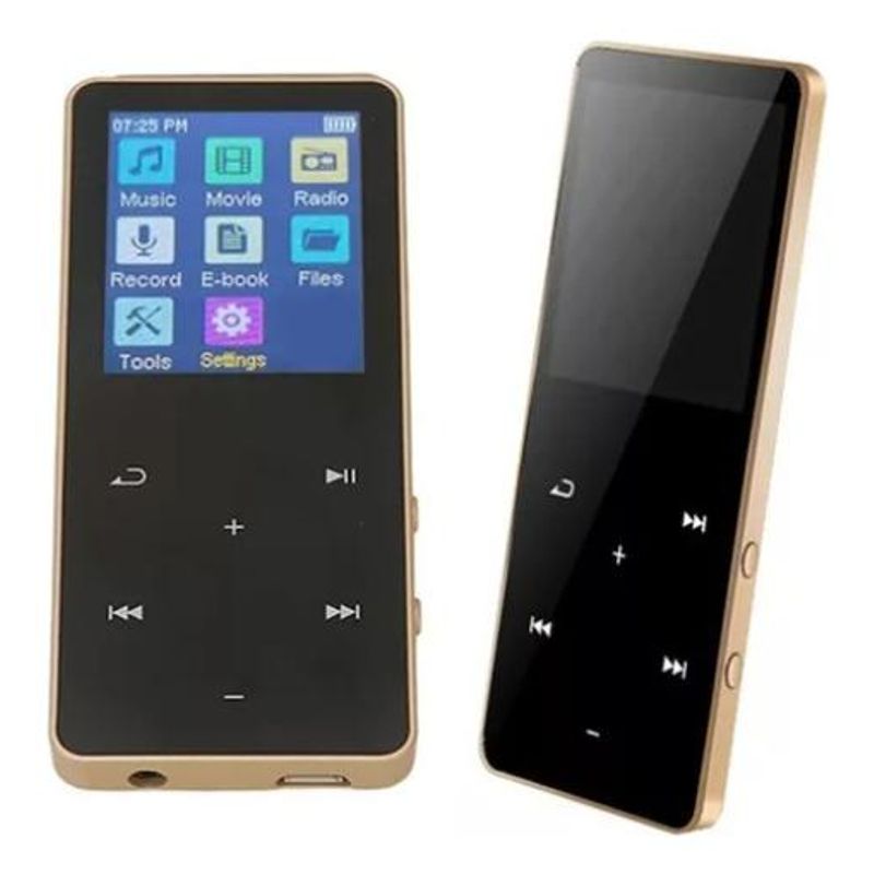 GENERICO - Reproductor MP3 y MP4 Bluetooth 8GB táctil y radio FM