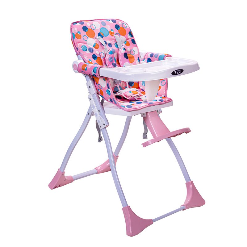 MUNDO ONLINE - Silla Comer Bebe Plegable Folding Rosado