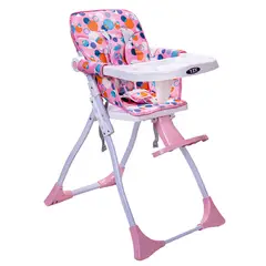 MON PETIT - Silla Comer Bebe Plegable Folding Rosado