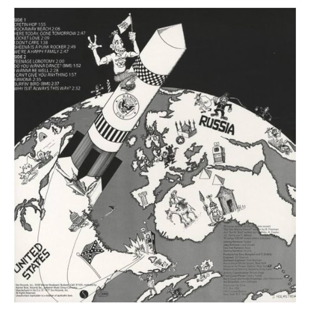 SIRE RECORDS - Ramones - Rocket To Russia Vinilo