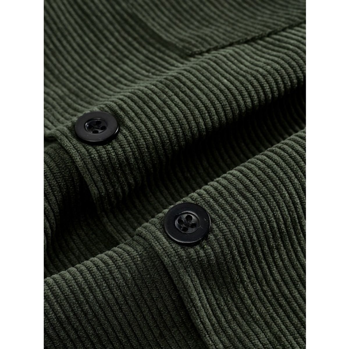 GIOIO - Chaqueta Pana Hombre Vintage USA Solapa Bolsillos Tácticos Urbana​