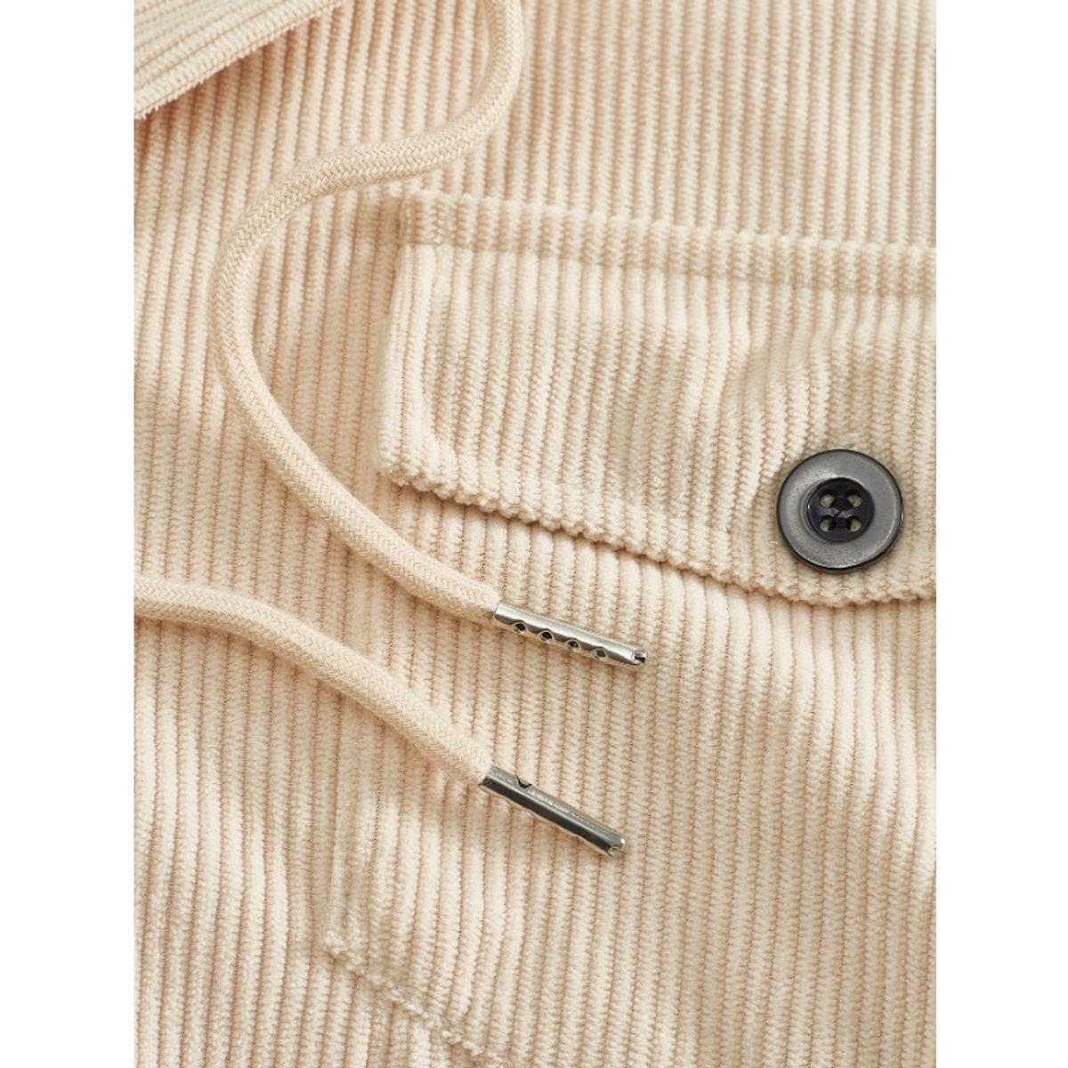 GIOIO - Chaqueta Pana Hombre Vintage USA Solapa Bolsillos Tácticos Urbana​