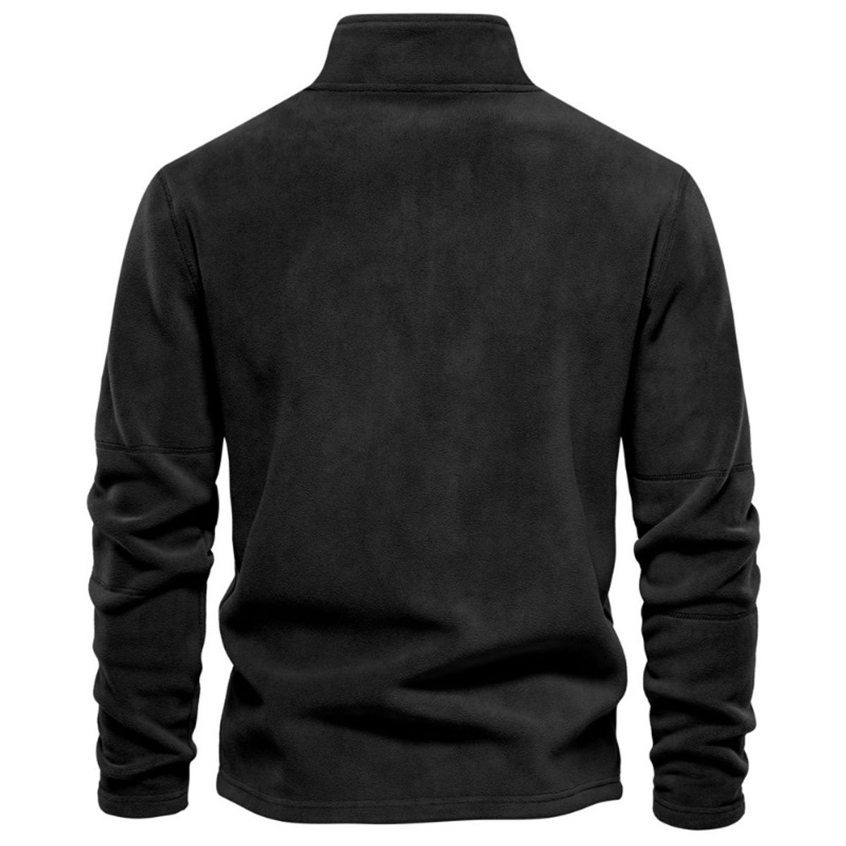 GIOIO - Canguro Polar Hombre Media Cremallera Cuello Alto Liso Urbano