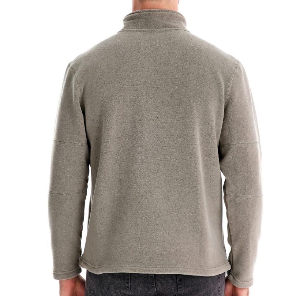 GIOIO - Canguro Polar Hombre Media Cremallera Cuello Alto Liso Urbano