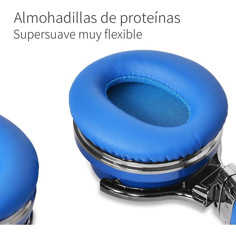 GENERICO - Auriculares Inalámbricos Bluetooth con Graves y ANC Azul