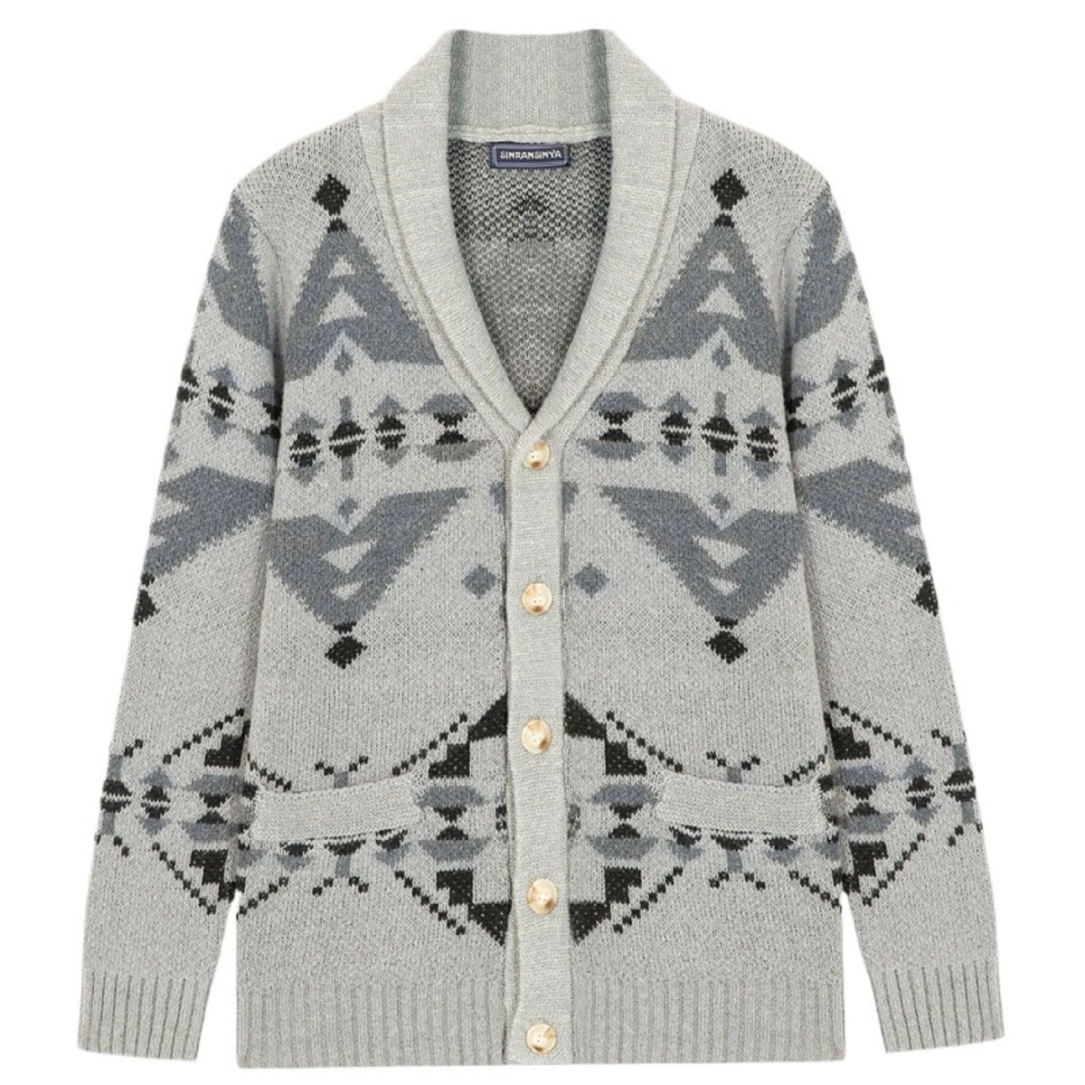 GIOIO - Chaqueta Punto Hombre Diseño Tejido Urbano Abrigada Largo Corte Preciso​