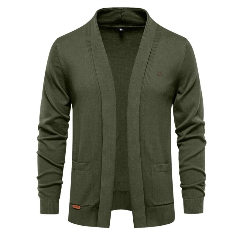 GIOIO - Cárdigan Ejecutivo Hombre Premium Lana Urbano Versátil​