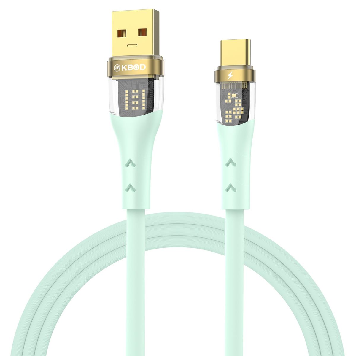 KBOD - Cable Para Carga y Datos Usb Tipo C Kbod Cbo75 1 Metro 50W Verde
