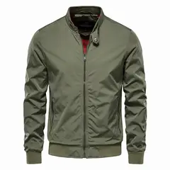 GIOIO - Chaqueta Hombre Casual Universal Ajustada Cuello Mao​