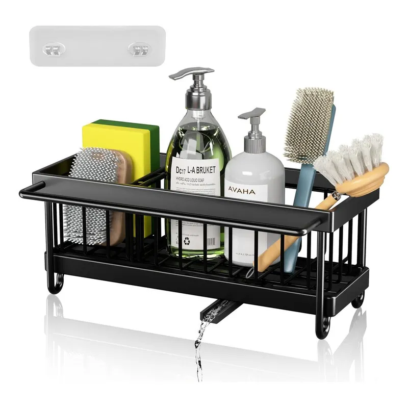 GENERICO - Organizador de Acero Inoxidable para Fregadero de Cocina