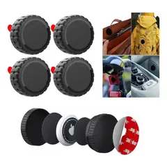 GENERICO - Funda Impermeable para AirTag Pack de 4 Unidades Resistentes