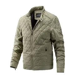 GIOIO - Chaquetón Hombre Ligero Acolchado Cuello Mao Moderno Ajustado​
