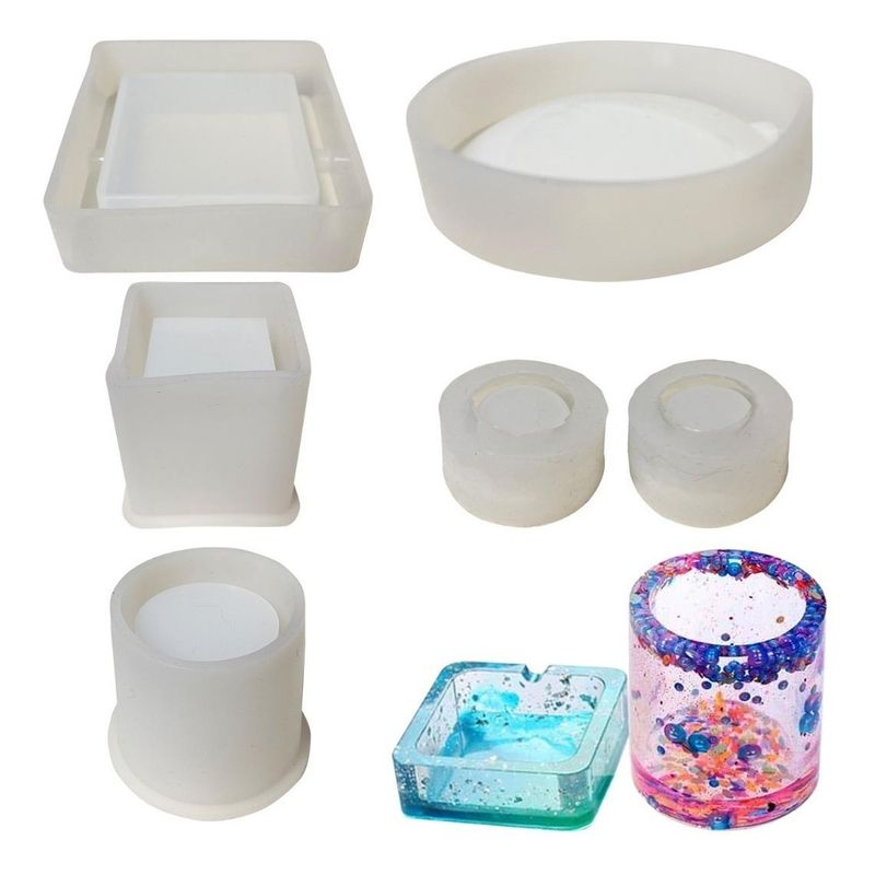 GENERICO - Set de Moldes de Silicona para Resina Creativa y ArtesAnal