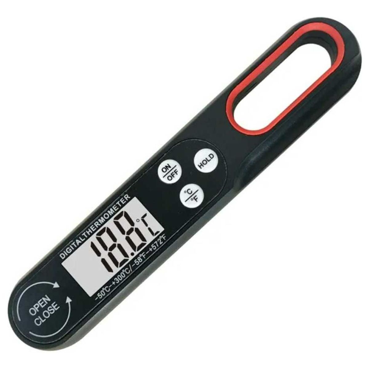 GENERICO - Termómetro Digital Plegable para Cocinar Carnes y Líquidos