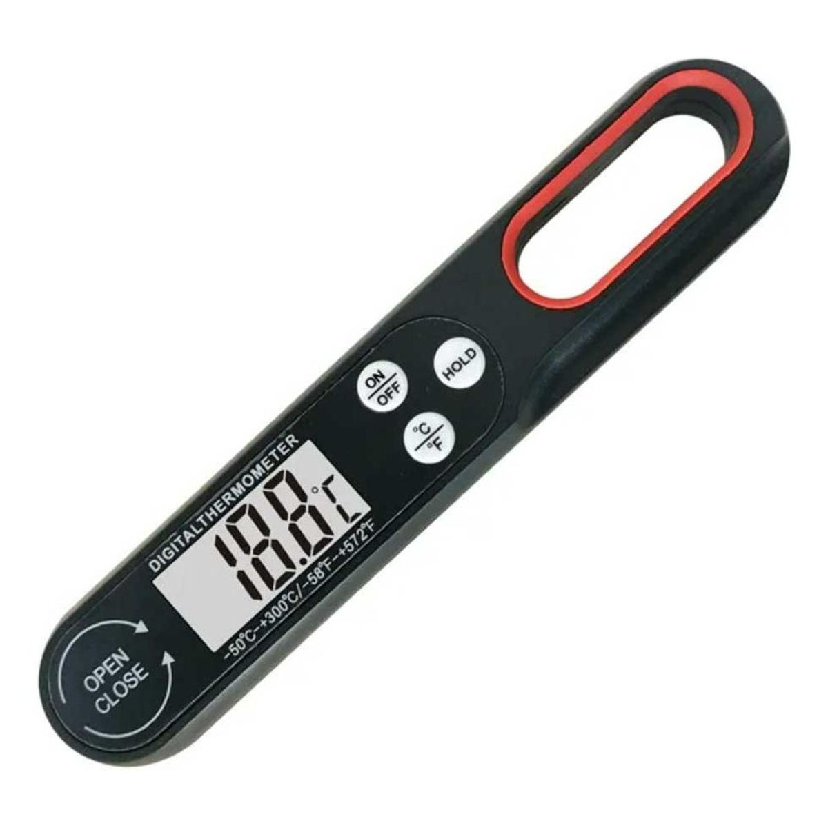 GENERICO - Termómetro Digital Plegable para Cocinar Carnes y Líquidos