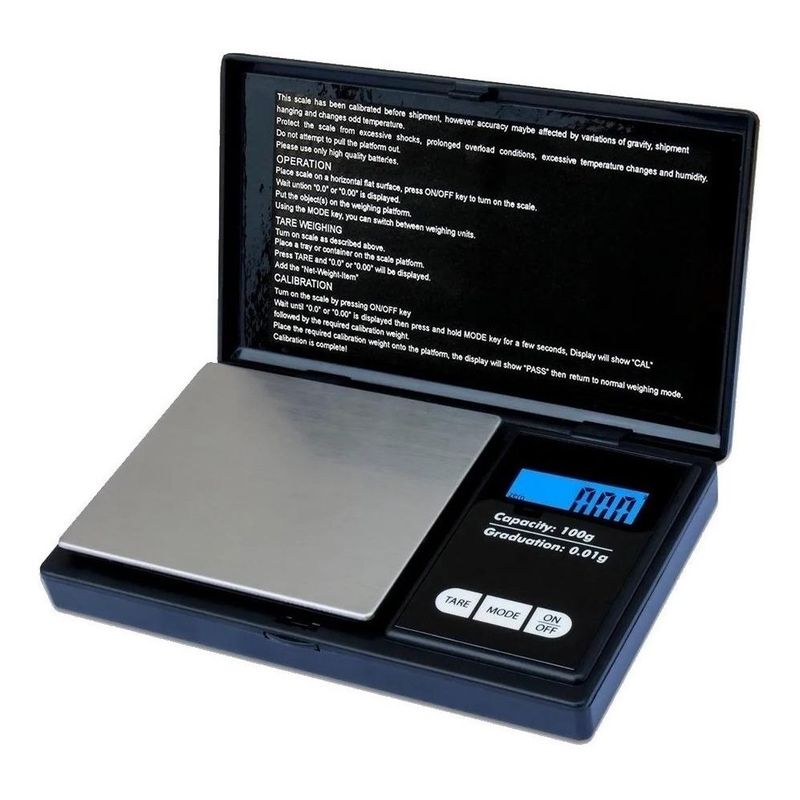 GENERICO - Balanza Digital Portátil de Precisión 01g a 500g Ideal Joyas