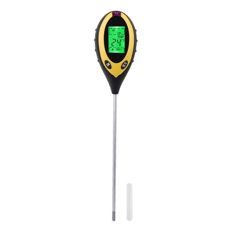 GENERICO - Medidor 4 en 1 de pH Humedad Temperatura y Luz Solar
