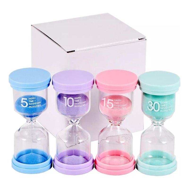 GENERICO - Set de Relojes de Arena Coloridos para Juegos y Cocina