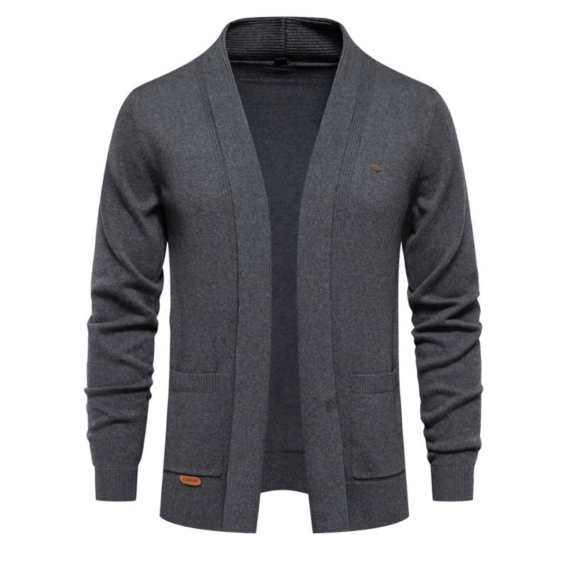 GIOIO - Cárdigan Ejecutivo Hombre Premium Lana Urbano Versátil​