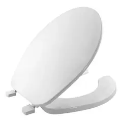 GENERICO - Asiento Redondo de Plástico con Cierre Lento Blanco