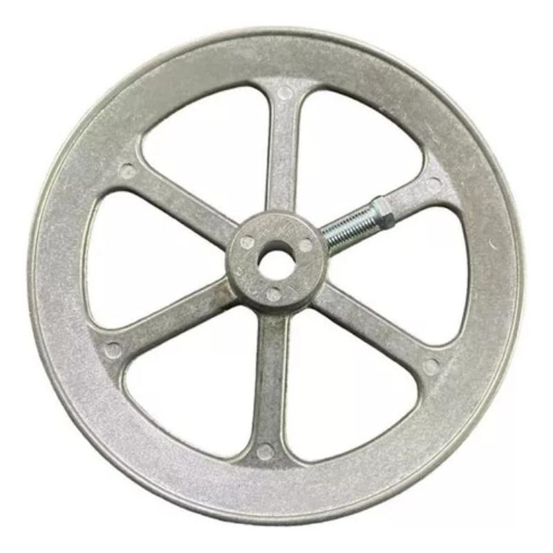 GENERICO - Polea Redonda de Aluminio para Lavadoras 15 cm de Diámetro