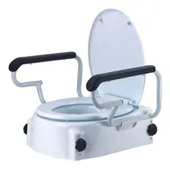 GENERICO - Alza Baño Ergonómico con Apoyabrazos y Fijación Segura