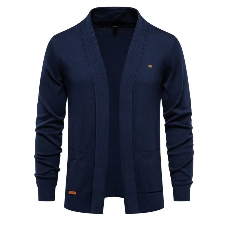 GIOIO - Cárdigan Ejecutivo Hombre Premium Lana Urbano Versátil​
