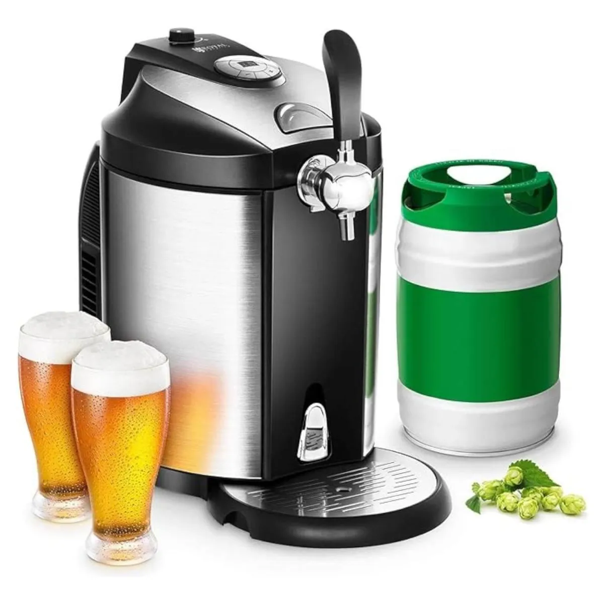 GENERICO - Dispensador Eléctrico de Cerveza Fría 5L con Regulador CO2