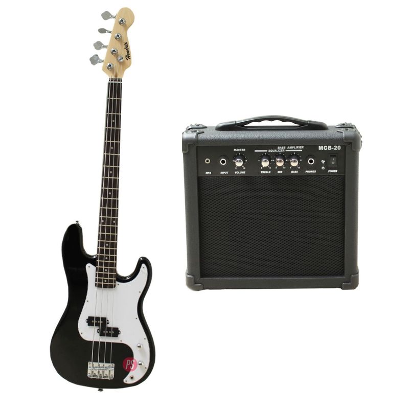 HENDRIX - Kit Bajo Eléctrico 38 Pulgadas + Amplificador 20W - PS