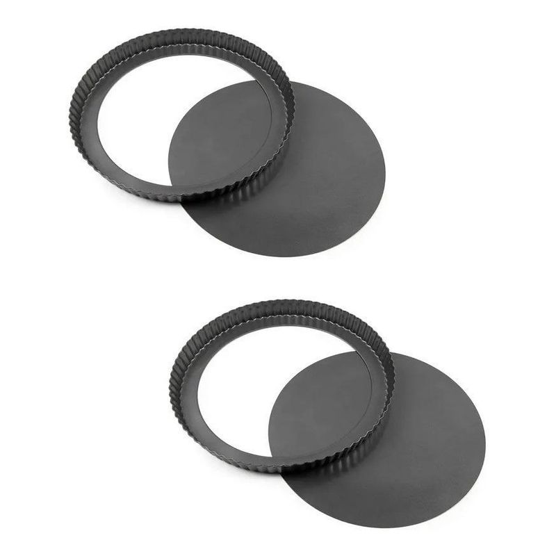 GENERICO - Pack de 2 Moldes Desmontables para Tartaletas de 32 cm