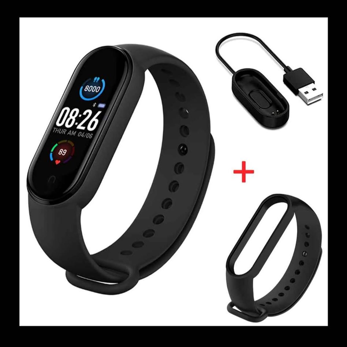 GENERICO - Reloj inteligente M5 alerta notificaciones y ritmo cardiaco