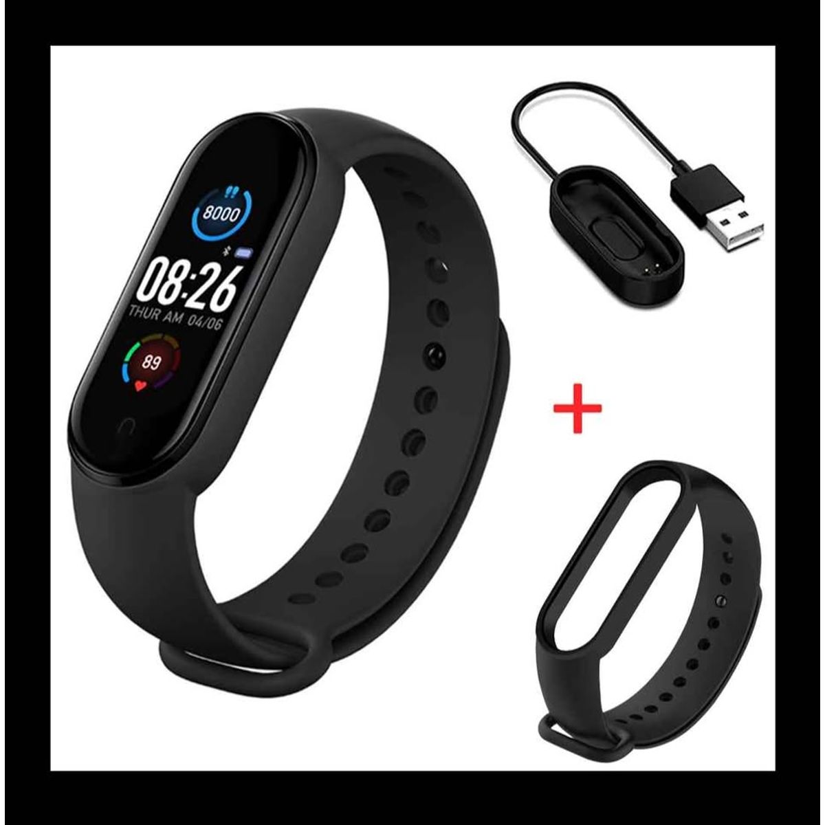 GENERICO - Reloj inteligente M5 alerta notificaciones y ritmo cardiaco