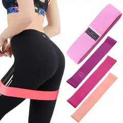 GENERICO - Pack de 4 Bandas Elásticas de Resistencia para Ejercicio