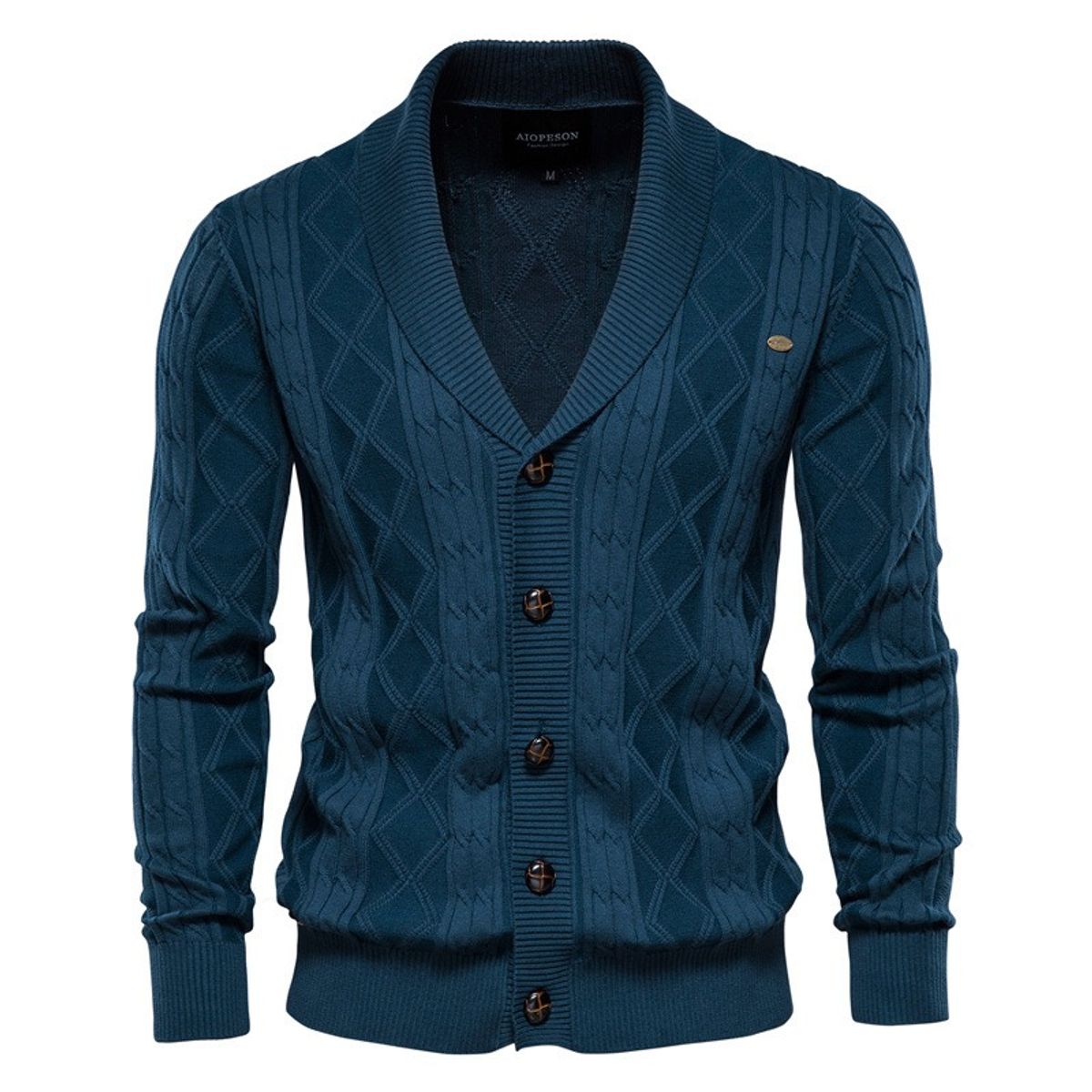 GIOIO - Suéter Hombre Cuello V Grueso Minimalista Asiático Urbano Premium​