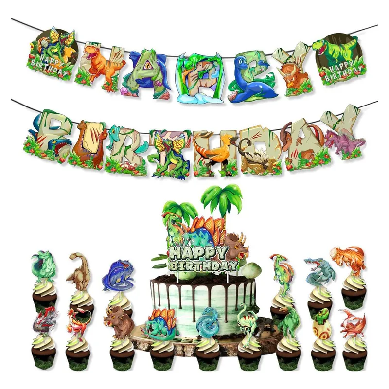 GENERICO - Fiesta Prehistórica Decoración de Dinosaurios para Cumpleaños