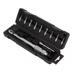 GENERICO - Llave de Torque 14 con 10 Puntas Ajustables 5-25 Nm