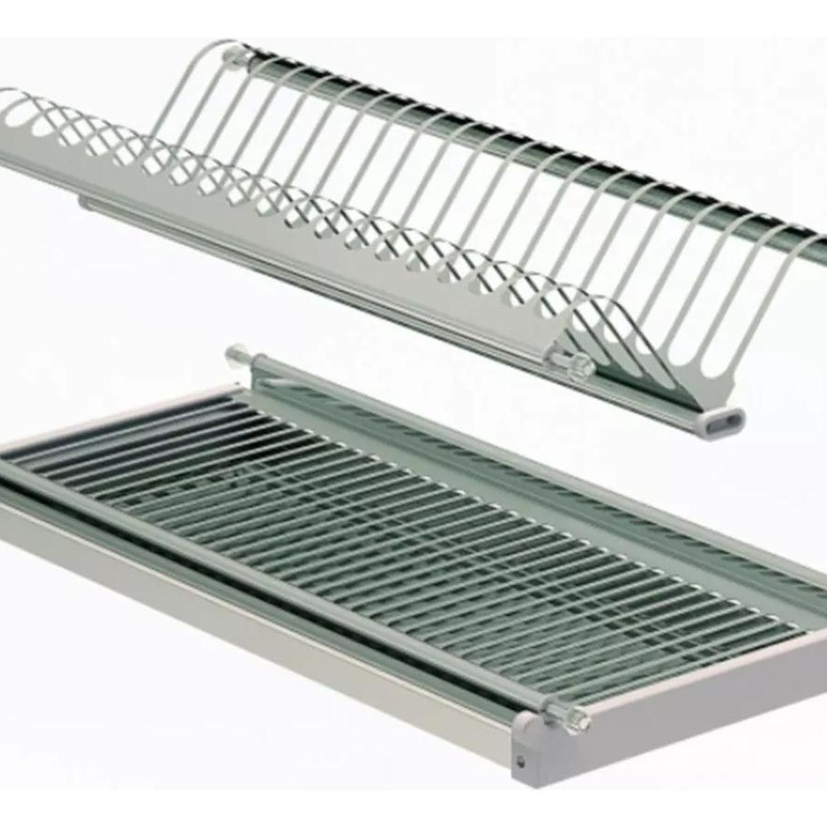 GENERICO - Escurridor de Platos Inoxidable para Cocina con 2 Estantes