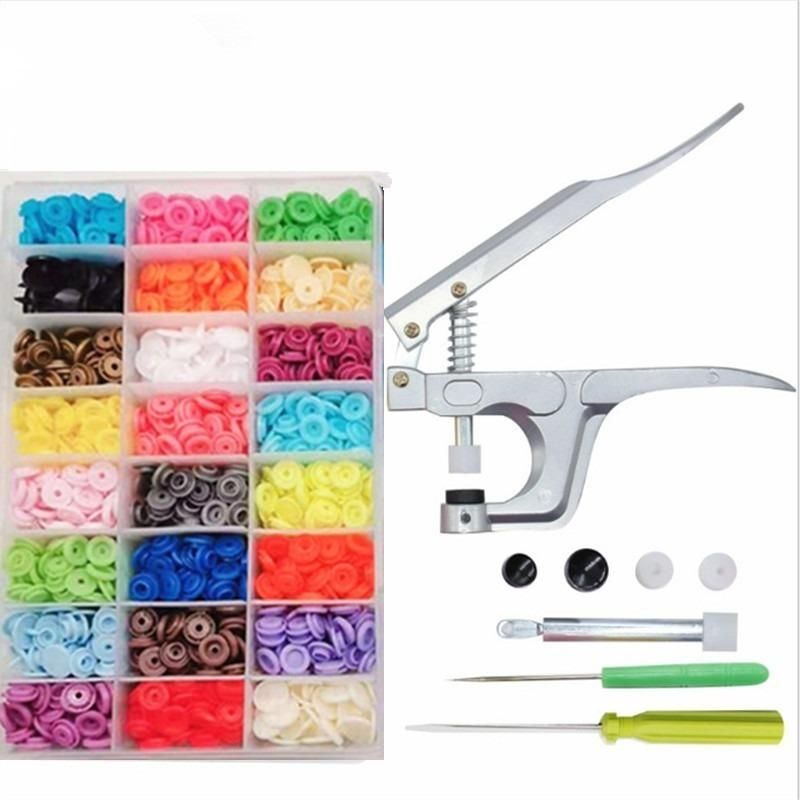 GENERICO - Kit de Remachadora y 360 Broches Plásticos para Manualidades