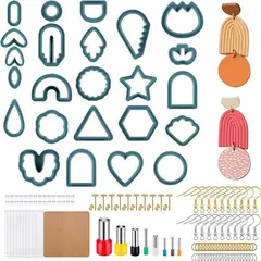 GENERICO - Kit Creativo para Hacer Aretes y Accesorios de Arcilla