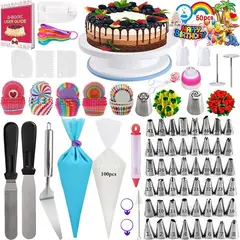 GENERICO - Kit de Repostería Completo con 322 Piezas para Decorar Pasteles