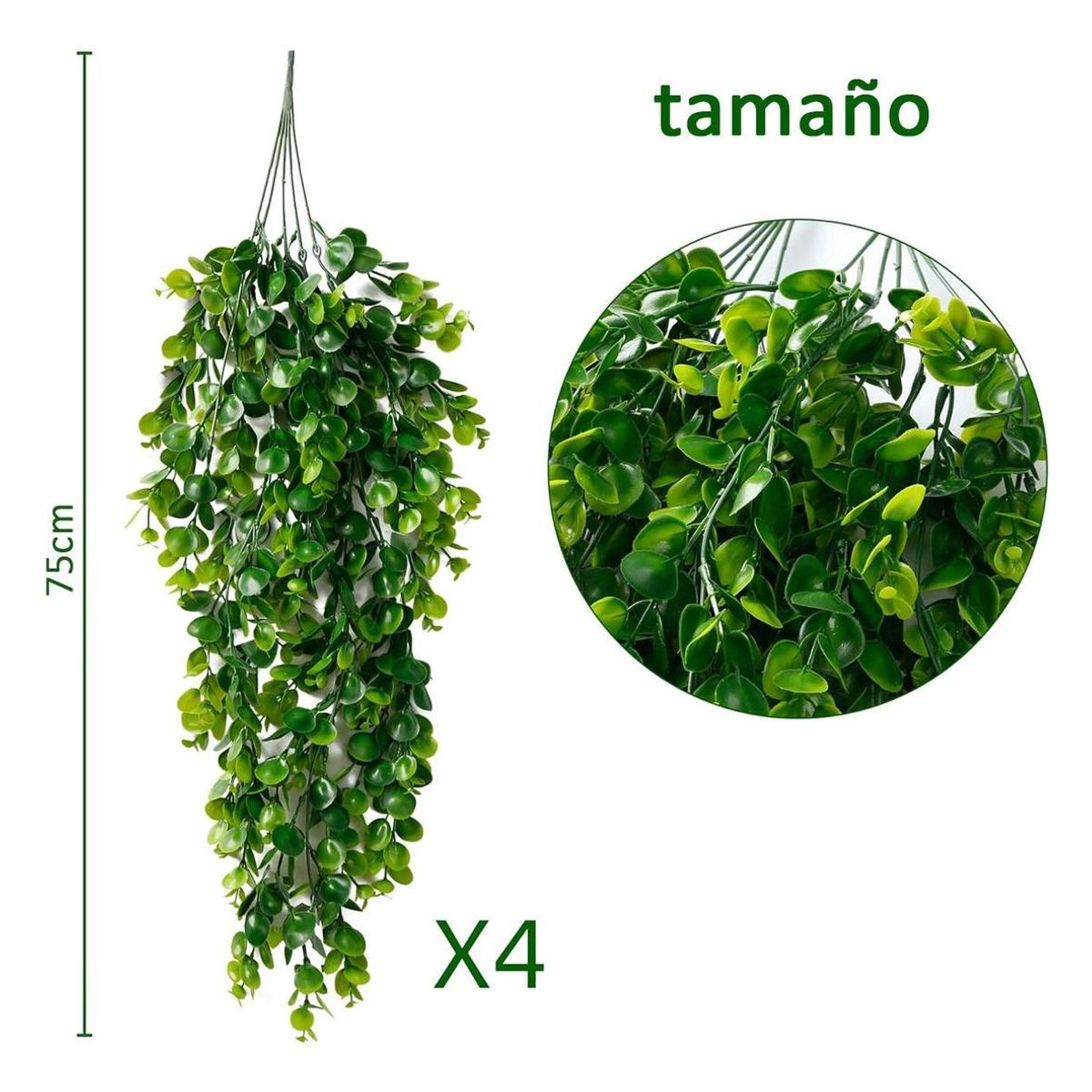 GENERICO - Plantas Colgantes Artificiales de Eucalipto para Decorar