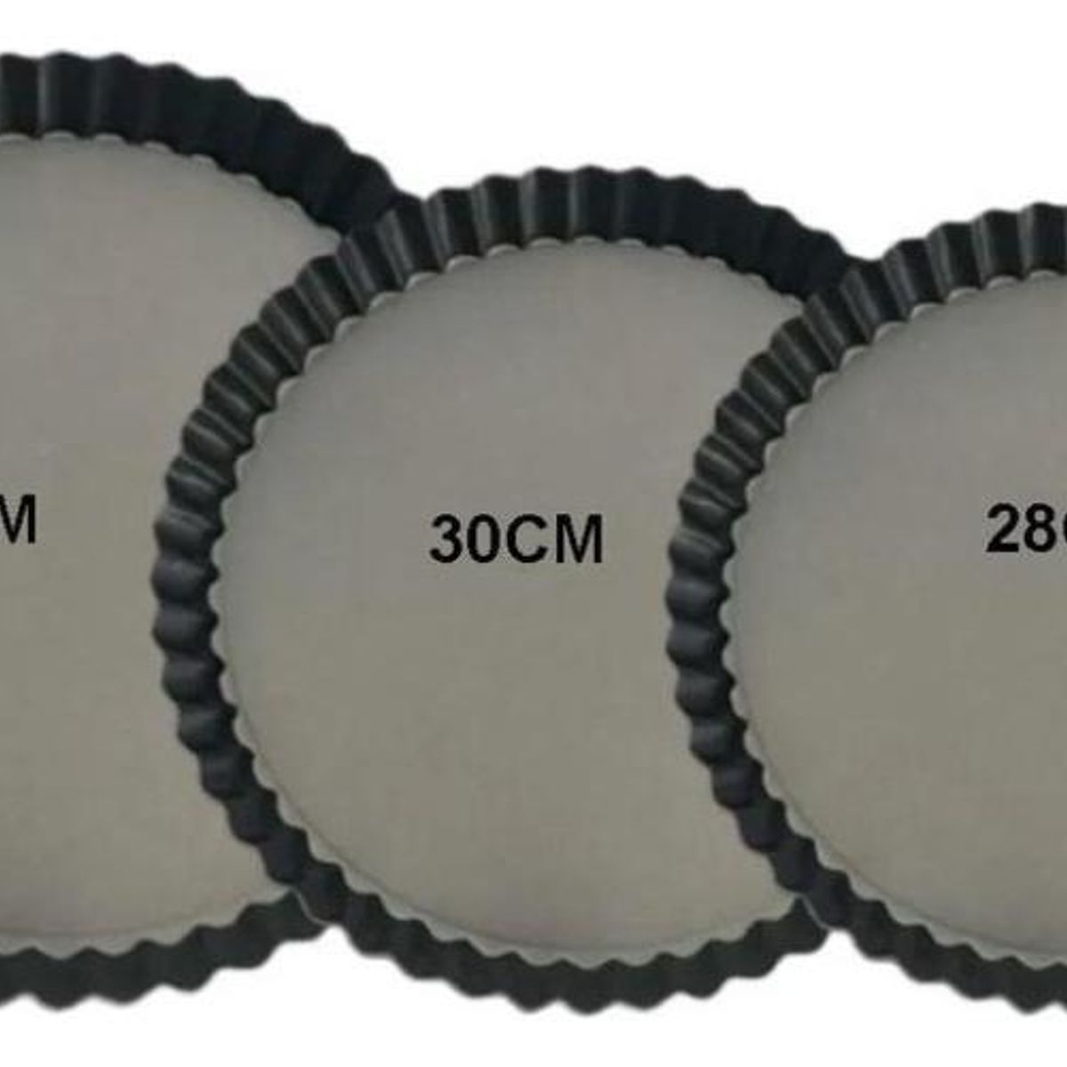 GENERICO - Set de 3 Moldes Desmontables Antiadherentes para Repostería