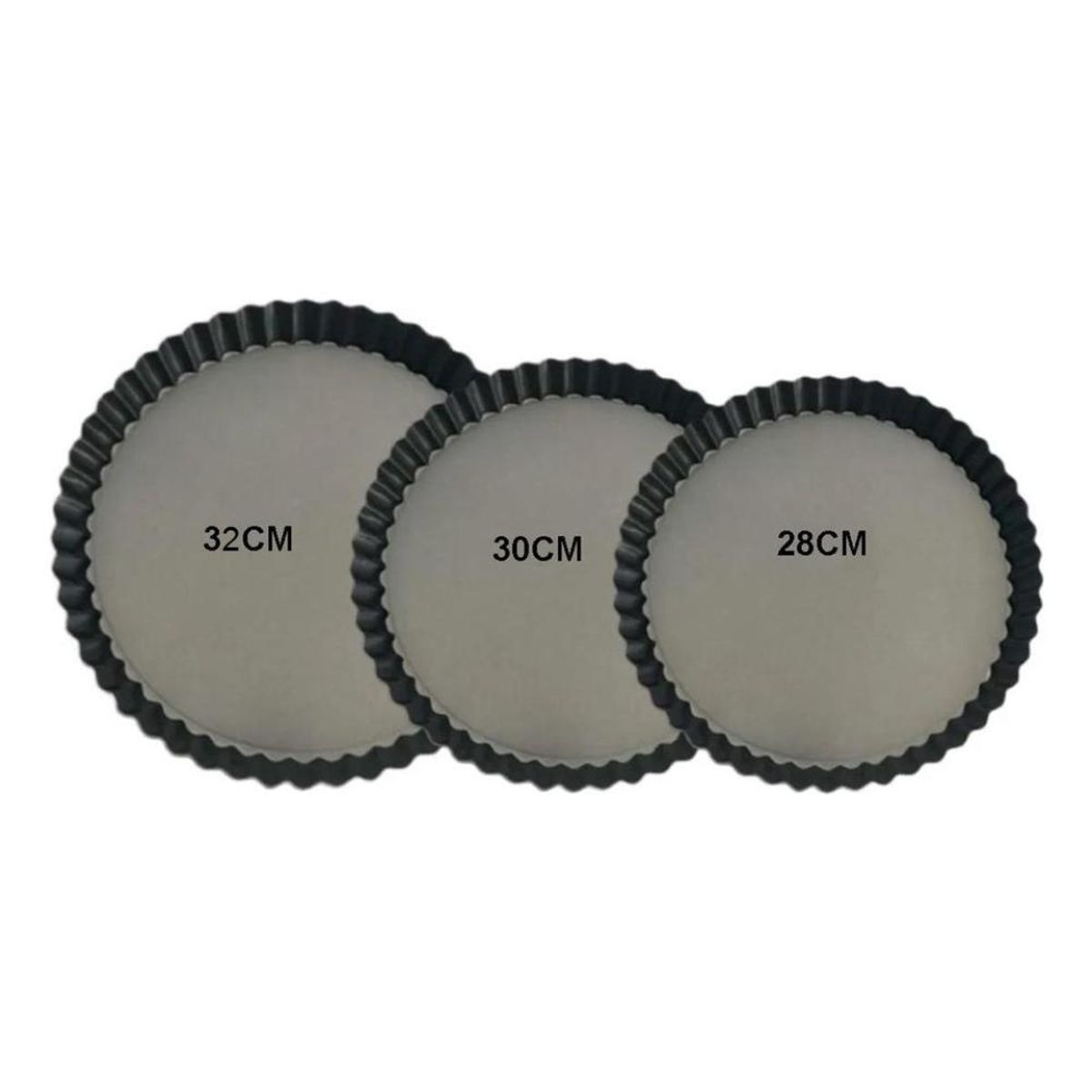 GENERICO - Set de 3 Moldes Desmontables Antiadherentes para Repostería