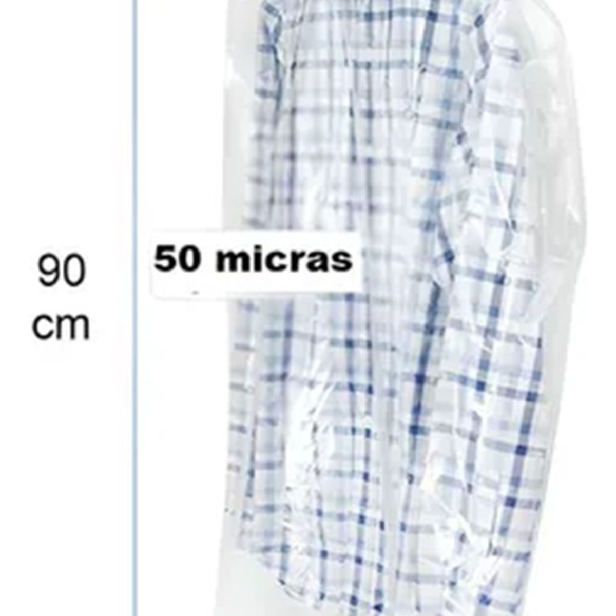 BLOCCARE - Bolsa Plástica Gruesa 60x90 Cm Transparente - 10 Unidades