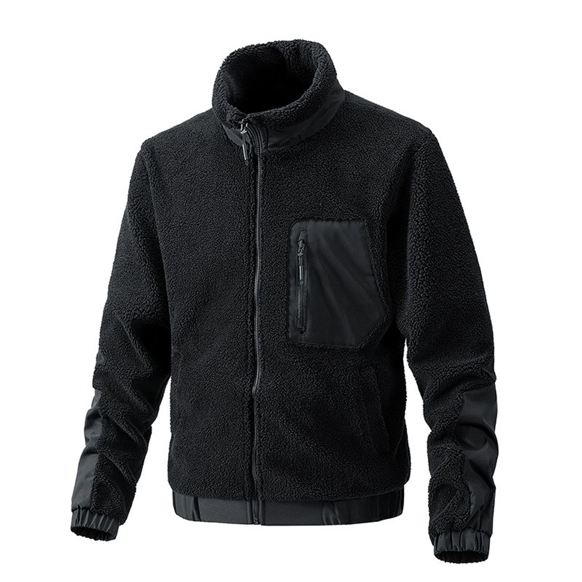 GIOIO - Chaqueta Hombre Polar Abrigada Cuello Mao Moderna Ajustada​