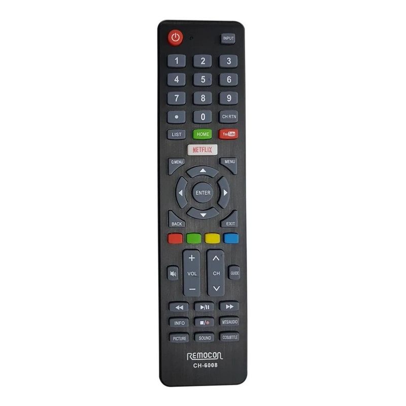 GENERICO - Control Remoto Genérico con Botones para Netflix y YouTube