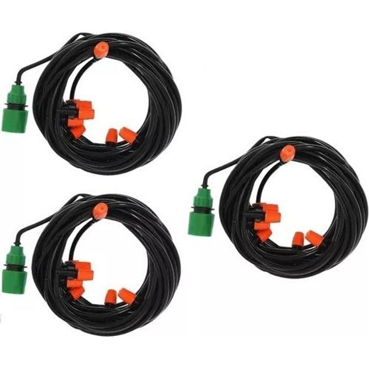 GENERICO - Sistema de Riego Aspersor por Manguera 10m Pack x3