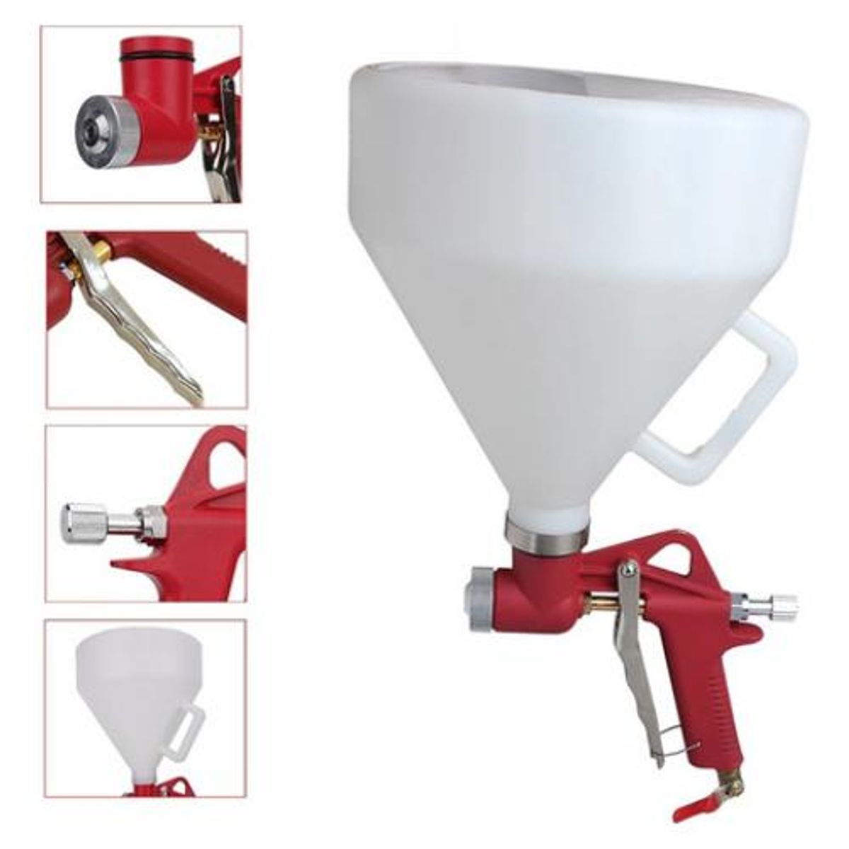 GENERICO - Pistola Eléctrica Texturizada Rojo 6 Lts de Alto Rendimiento