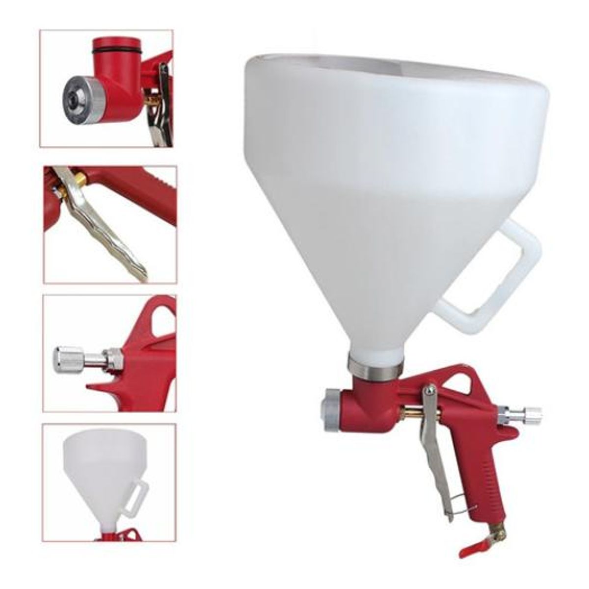 GENERICO - Pistola Eléctrica Texturizada Rojo 6 Lts de Alto Rendimiento